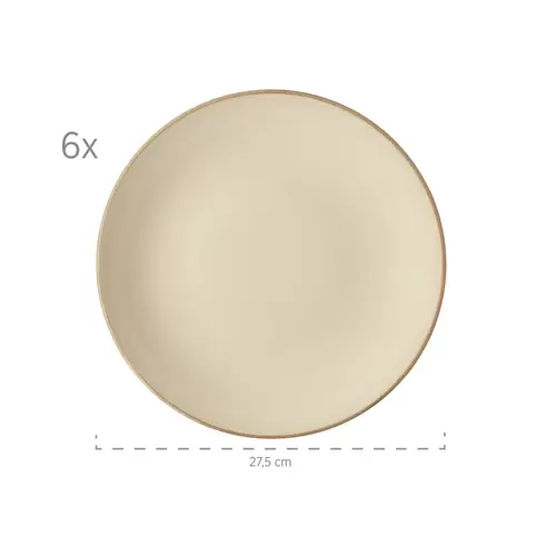 Mäser 931734 Tafelservice Ossia für 6 Personen, Steinzeug, grau (1 Set, 12-teilig) Mäser 931734 Tafelservice Ossia für 6 Personen, Steinzeug, grau (1 Set, 12-teilig)