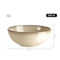 Mäser 931736 Kombiservice Ossia für 4 Personen, Steinzeug, grau (1 Set, 16-teilig) Mäser 931736 Kombiservice Ossia für 4 Personen, Steinzeug, grau (1 Set, 16-teilig)