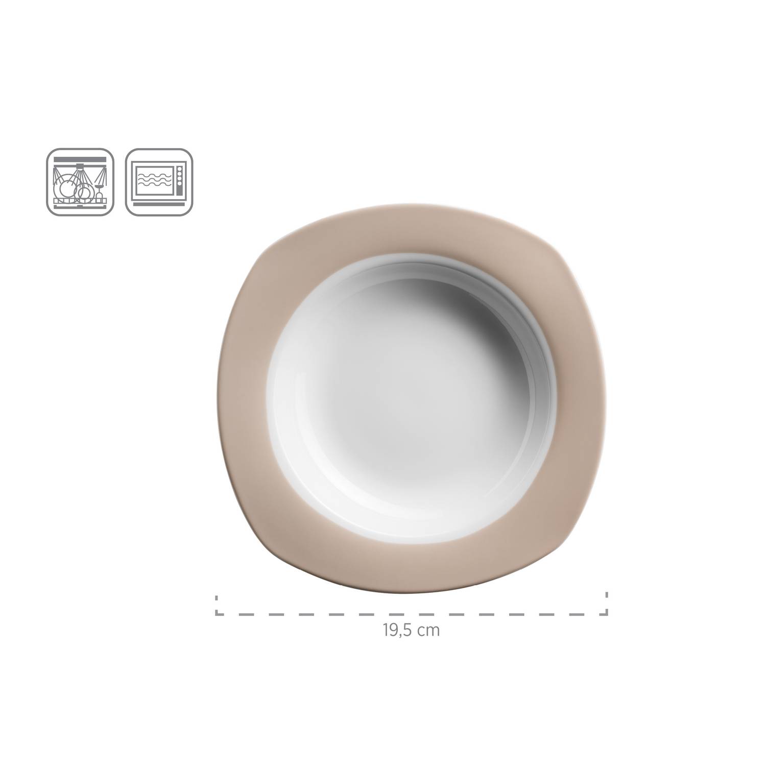 Mäser 931207 Kombiservice Nela für 6 Personen, Porzellan, weiß (1 Set, 30-teilig)