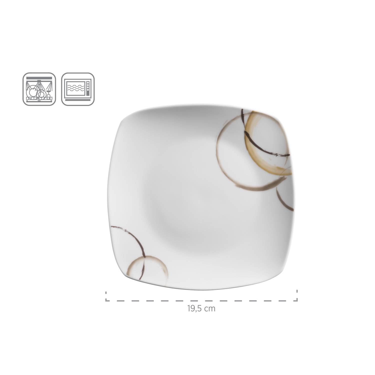 Mäser 931207 Kombiservice Nela für 6 Personen, Porzellan, weiß (1 Set, 30-teilig)