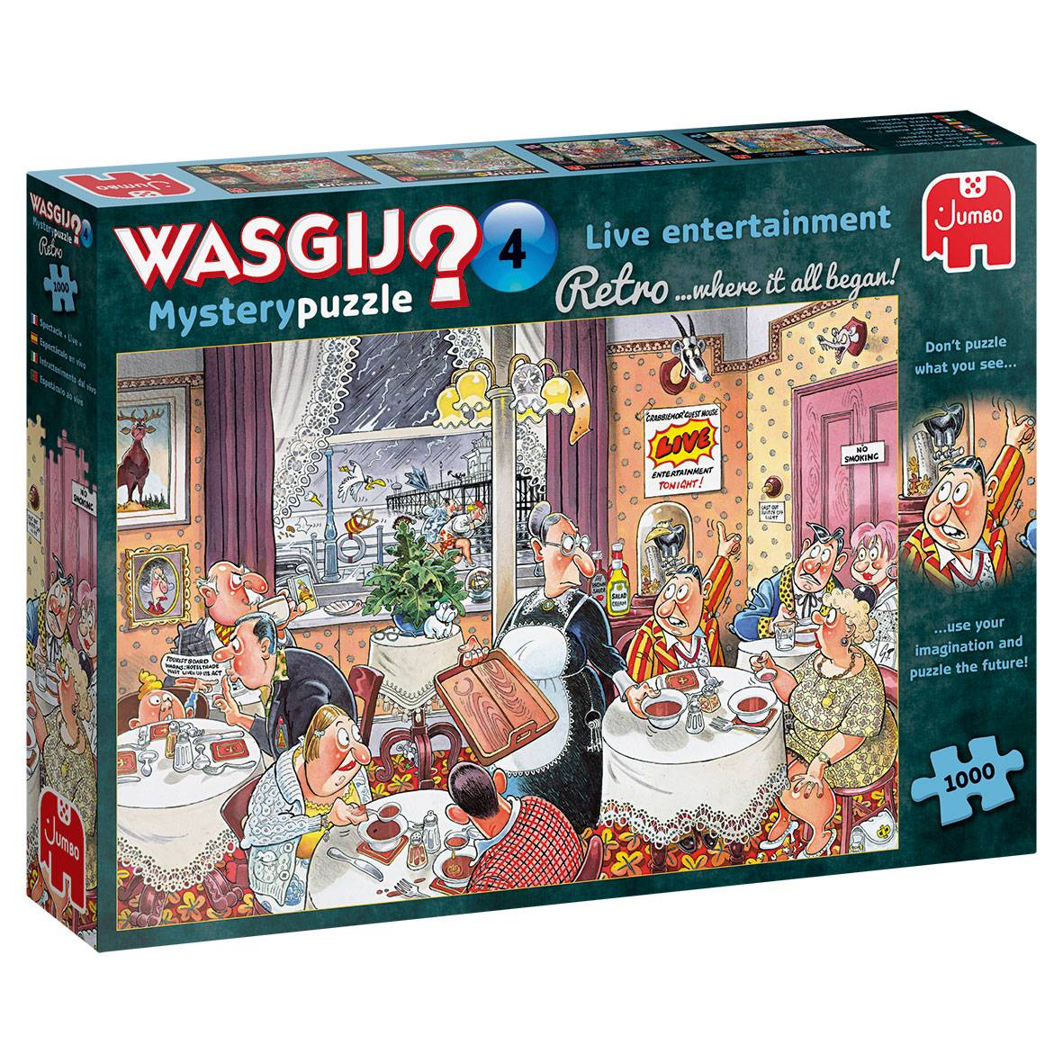 Wasgij Mystery Retro 4 Live-Unterhaltung 1000 Teile Puzzle
