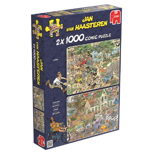 Jumbo 19001 Jan van Haasteren Der Sturm & Die Safari 2x1000 Teile Puzzle Jumbo 19001 Jan van Haasteren Der Sturm & Die Safari 2x1000 Teile Puzzle