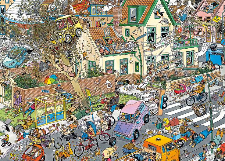 Jan van Haasteren Der Sturm & Die Safari 2x1000 Teile Puzzle