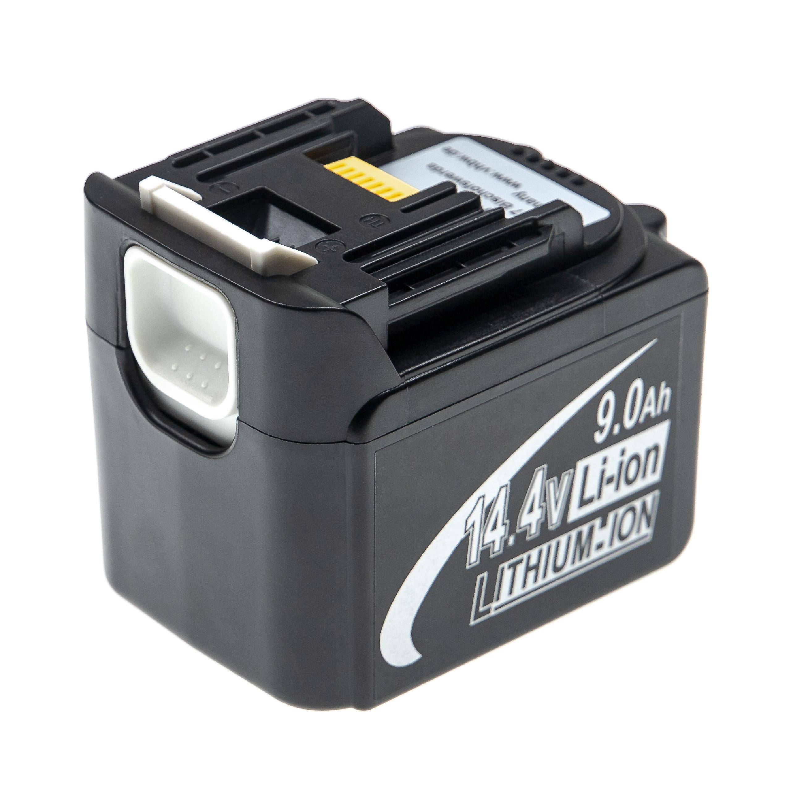 vhbw Akku kompatibel mit Makita TP130DRFX, TP131, TP131DB, TP131DRFX, TP131DRFXB, TP131DZ Elektrowerkzeug (9000 mAh, Li-Ion, 14,4 V)
