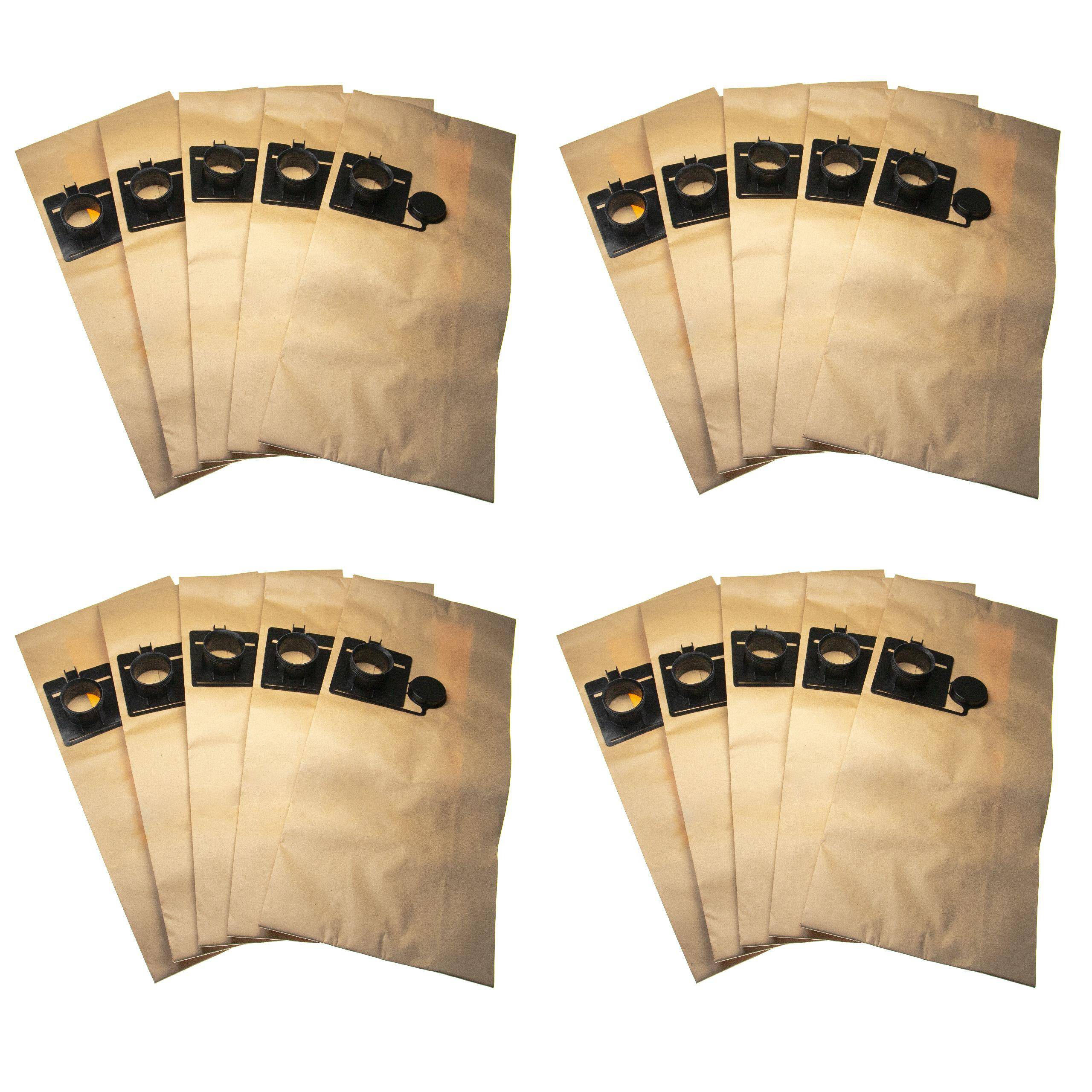 vhbw 20x Staubsaugerbeutel Ersatz für Festool 452970 für Staubsauger - Papier, 60cm x 26.6cm, sandfarben