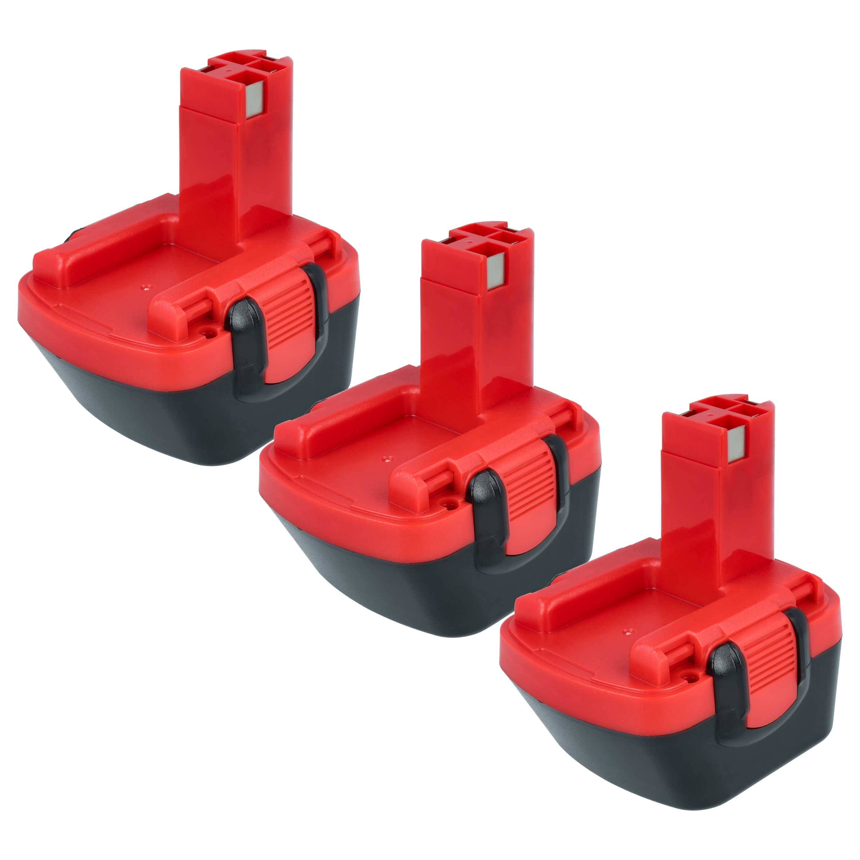 vhbw 3x Akku kompatibel mit Bosch GSR 12-2, JAN-55, GSR 12V, PSR 12VE, PSR 12, PAG 12, PSB 12 VE-2 Werkzeug (3000 mAh, NiMH, 12 V)