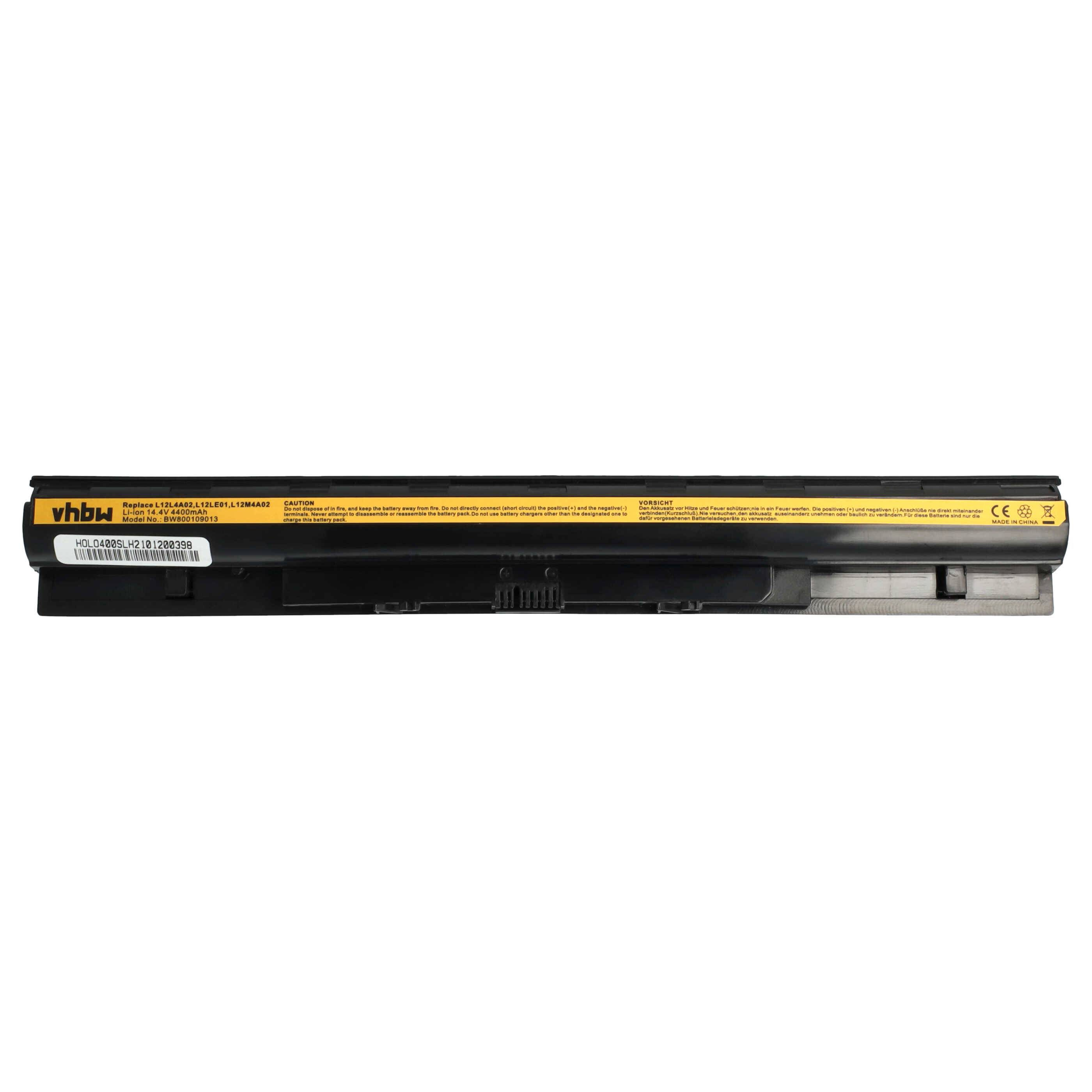vhbw Akku Ersatz für Lenovo 121500171, 121500172, 121500173, 121500174, 121500175 für Notebook (4400mAh, 14,8V, Li-Ion)