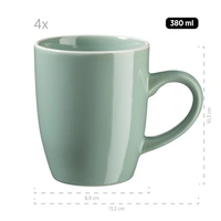 Mäser 931845 Kombiservice Elissa für 6 Personen, Steinzeug, grün (1 Set, 24-teilig) Mäser 931845 Kombiservice Elissa für 6 Personen, Steinzeug, grün (1 Set, 24-teilig)