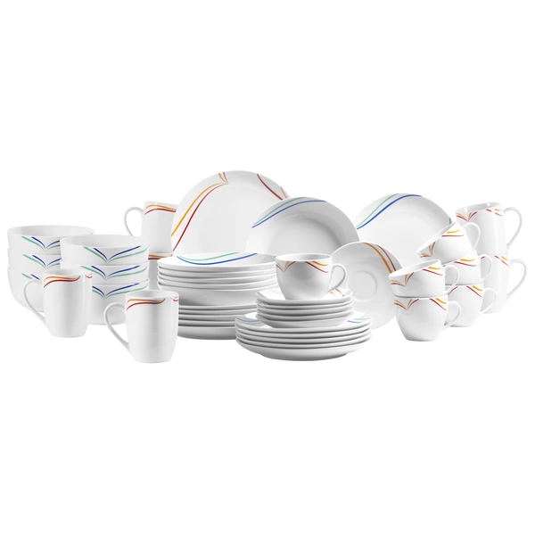 Mäser 929791 Kombiservice Ciliana für 6 Personen, Porzellan, weiß (1 Set, 42-teilig) Mäser 929791 Kombiservice Ciliana für 6 Personen, Porzellan, weiß (1 Set, 42-teilig)