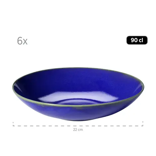 Mäser 931733 Tafelservice Ossia für 6 Personen, Steinzeug, dunkelblau (1 Set, 12-teilig) Mäser 931733 Tafelservice Ossia für 6 Personen, Steinzeug, dunkelblau (1 Set, 12-teilig)