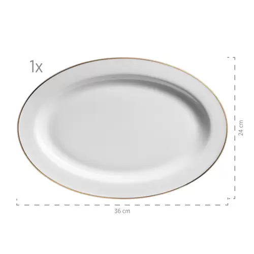 Mäser 931735 Kombiservice Professional Dining für 6 Personen, Porzellan, weiß (1 Set, 24-teilig) Mäser 931735 Kombiservice Professional Dining für 6 Personen, Porzellan, weiß (1 Set, 24-teilig)