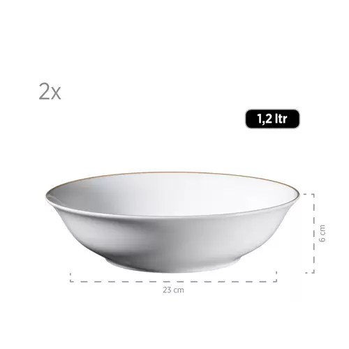 Mäser 931735 Kombiservice Professional Dining für 6 Personen, Porzellan, weiß (1 Set, 24-teilig) Mäser 931735 Kombiservice Professional Dining für 6 Personen, Porzellan, weiß (1 Set, 24-teilig)