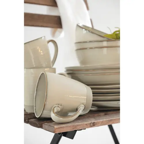 Mäser 931818 Frühstücksset Nottingham für 4 Personen, Steinzeug, beige (1 Set, 12-teilig) Mäser 931818 Frühstücksset Nottingham für 4 Personen, Steinzeug, beige (1 Set, 12-teilig)