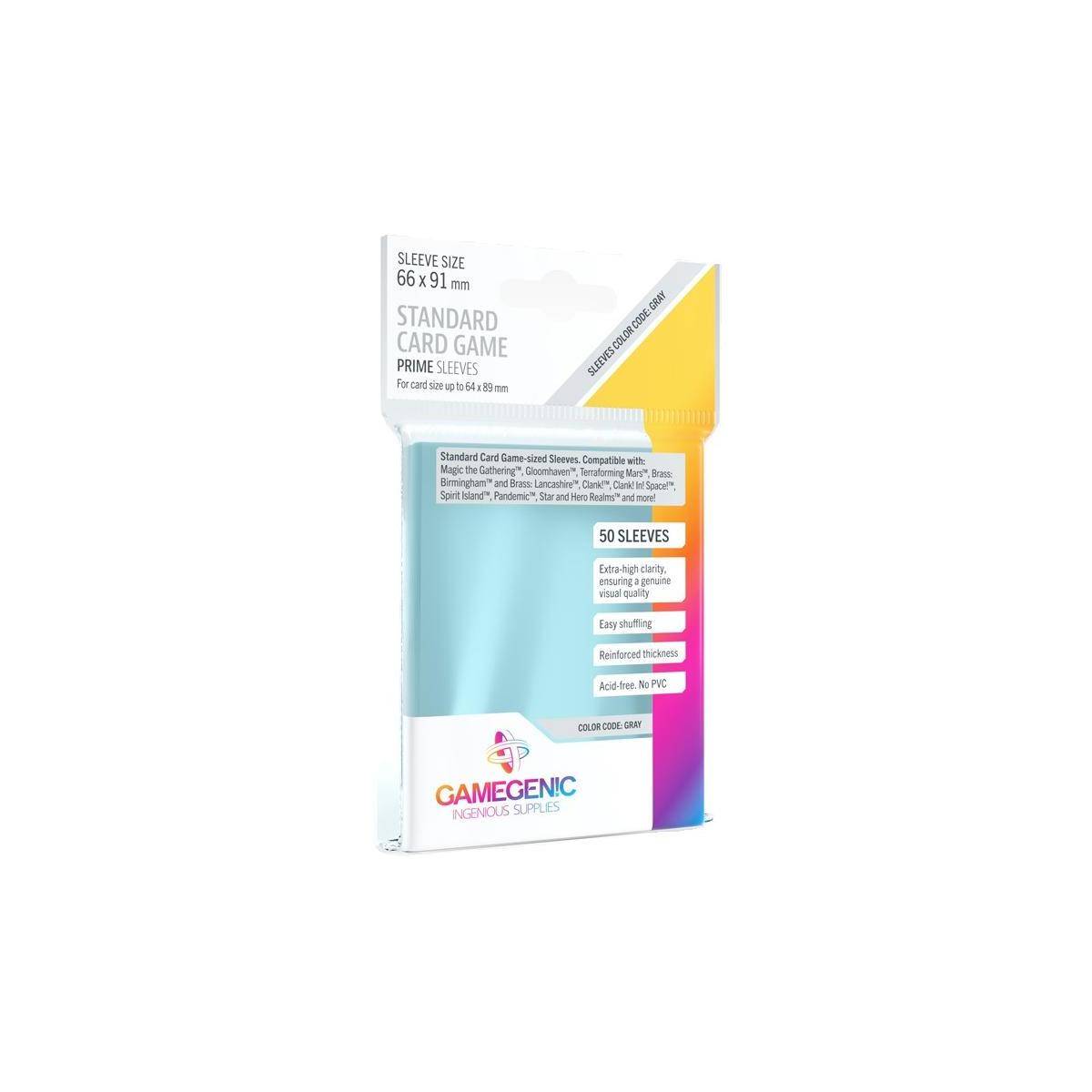 GGS10048 - PRIME Standard Kartenspiel Hüllen 66 x 91 mm - Transparent (50 Hüllen)