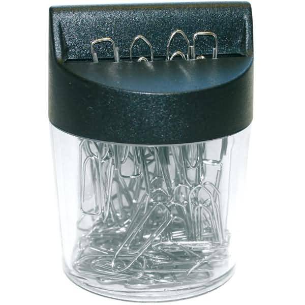 Briefklammernspender magnetisch Kunststoff 80x58mm schwarz