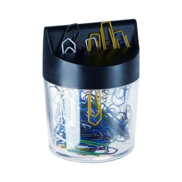 Briefklammernspender magnetisch Kunststoff 80x58mm schwarz