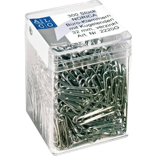 Briefklammer Eisen verzinkt 32mm VE=300 Stück