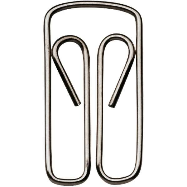Büroklammer Eule Metall vernickelt 22mm VE=100 Stück