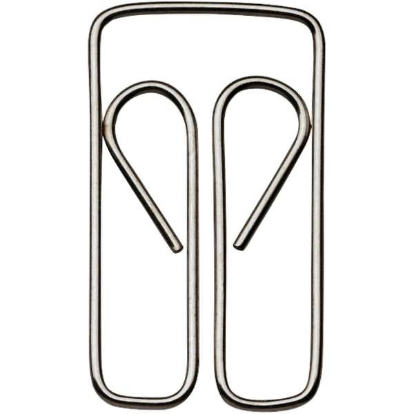 Büroklammer Eule Metall vernickelt 27mm VE=100 Stück