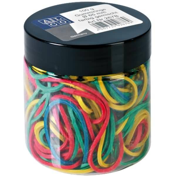 Gummiring Naturkautschuk 65mm sortiert 100g