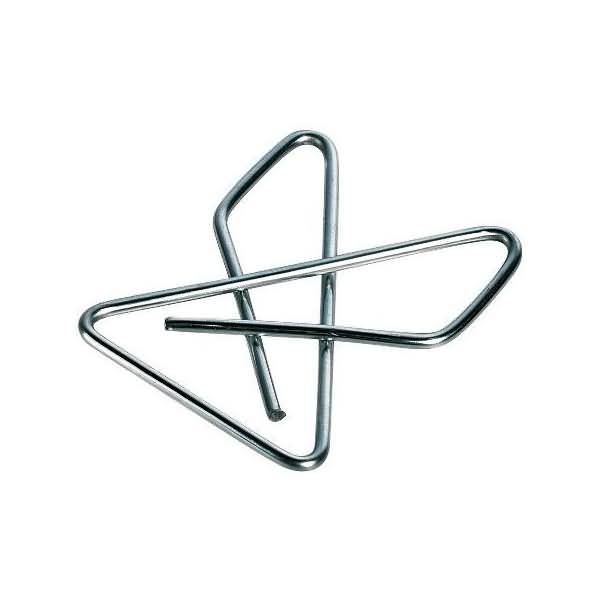 Kreuzklammer Stahl verzinkt 50mm silber VE=6 Stück