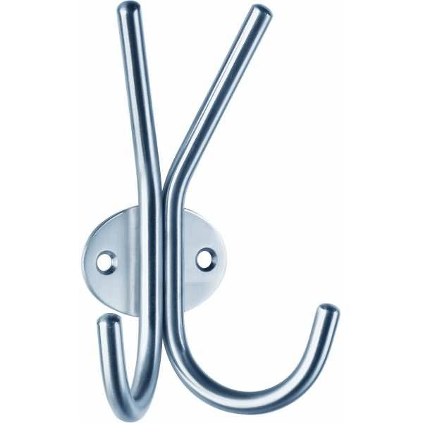 Garderhobenhaken Metall 9x5x13cm silber