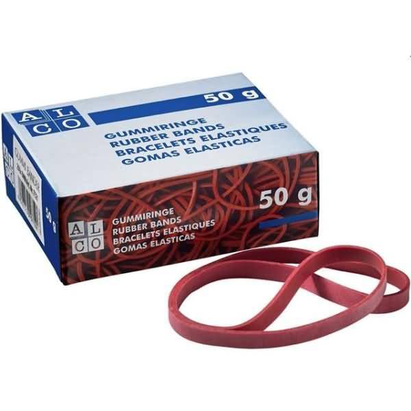 Gummiband Naturkautschuk 6x200mm rot 50g