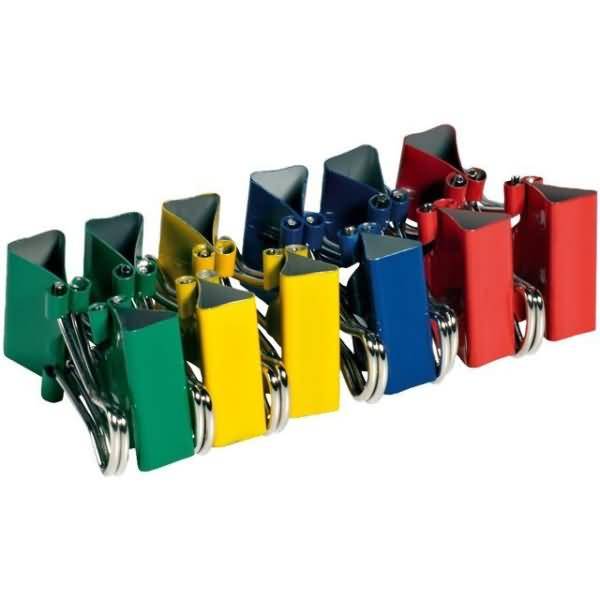 Foldbackklammer Metall vernickelt 15mm sortiert VE=25 Stück