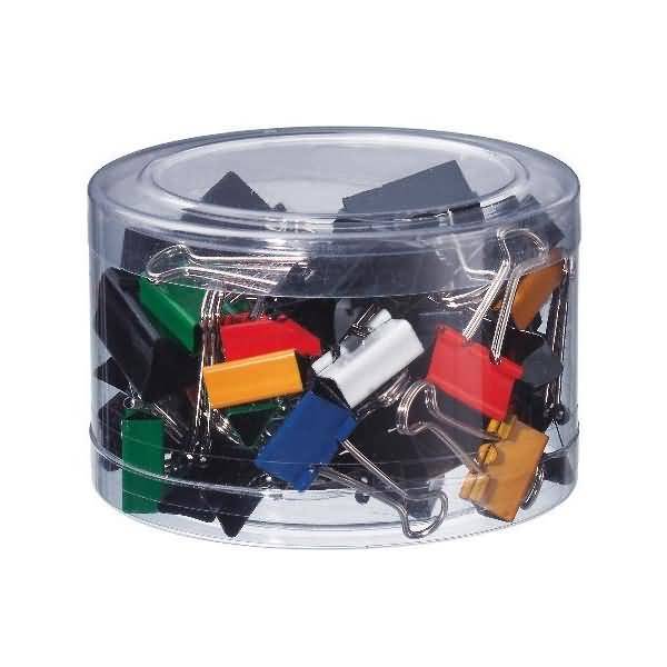 Foldbackklammer Metall vernickelt 19mm, 25mm, 32mm, 41mm VE=42 Stück