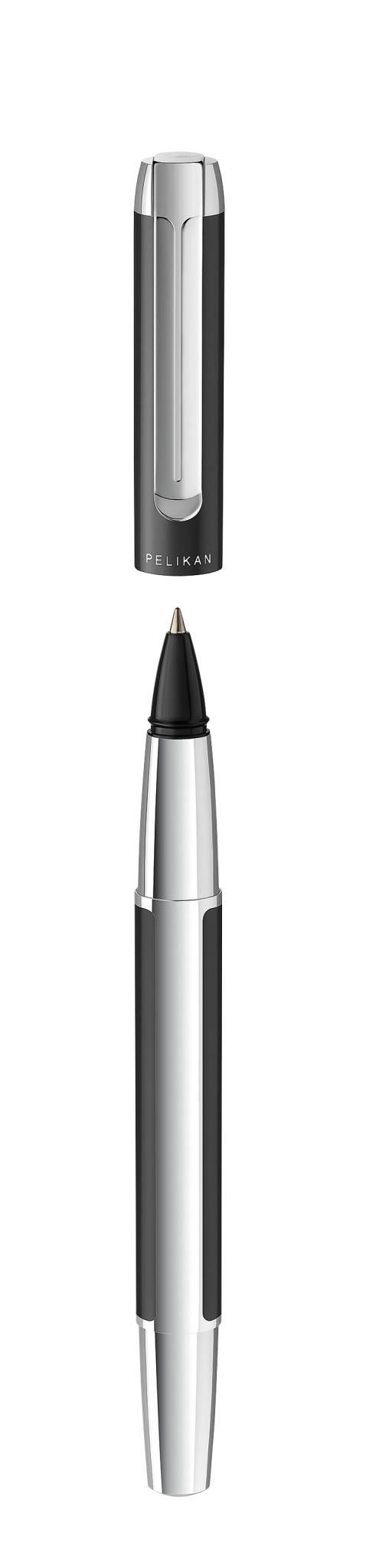 Pelikan Pura R40, Stick Pen, Anthrazit, Silber, Schwarz, Aluminium, Medium, Deutschland