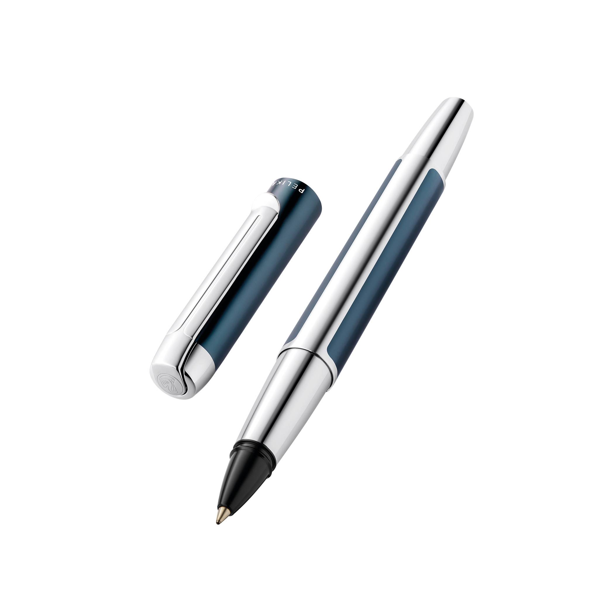 Pelikan Pura R40, Stick Pen, Benzin, Silber, Schwarz, Aluminium, Medium, Deutschland