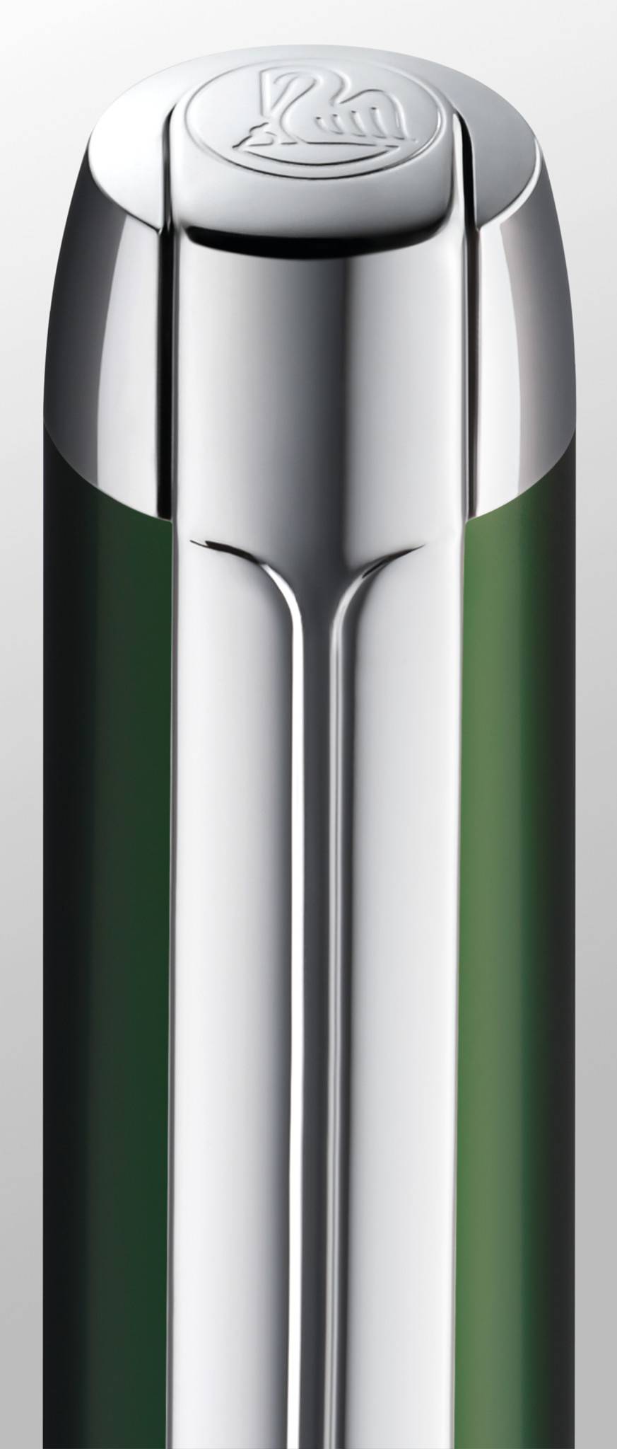 Pelikan Pura P40, Grün, Kartuschenfüllsystem, Aluminium, Edelstahl, Fettdruck, Deutschland