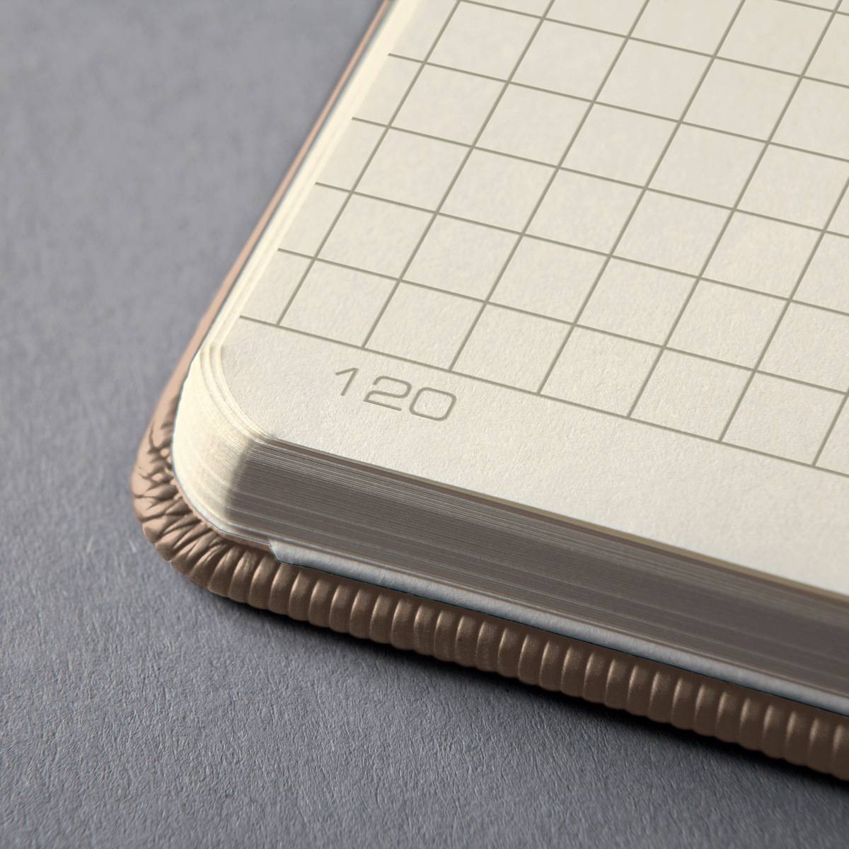 SIGEL Notizbuch Conceptum, Hardcover, ca. A4, kariert, beige, 194 S.