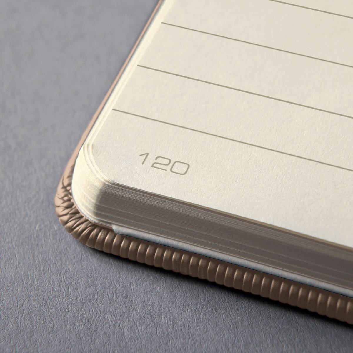 SIGEL Notizbuch Conceptum, Hardcover, ca. A5, liniert, beige, 194 S.