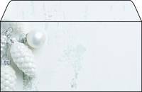 Sigel DU132, Geschenk-Umschlag, Grau, Silber, Abbildung, Papier, Weihnachten, 90 g/m²