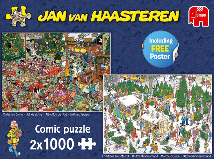 Jan van Haasteren Weihnachtsgeschenke 2x1000 Teile Puzzle