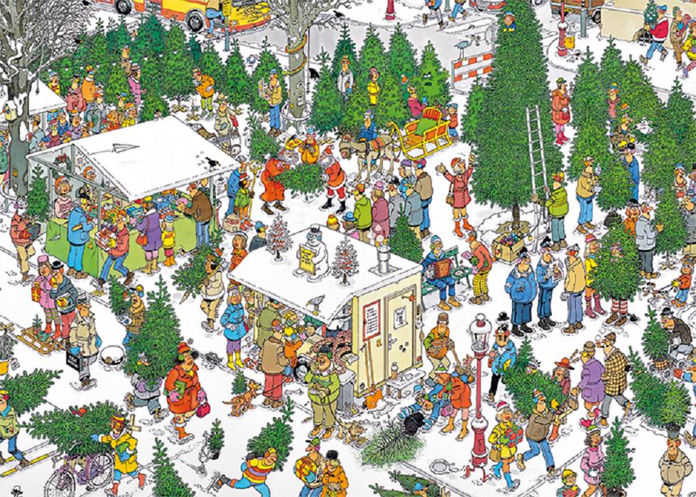 Jan van Haasteren Weihnachtsgeschenke 2x1000 Teile Puzzle