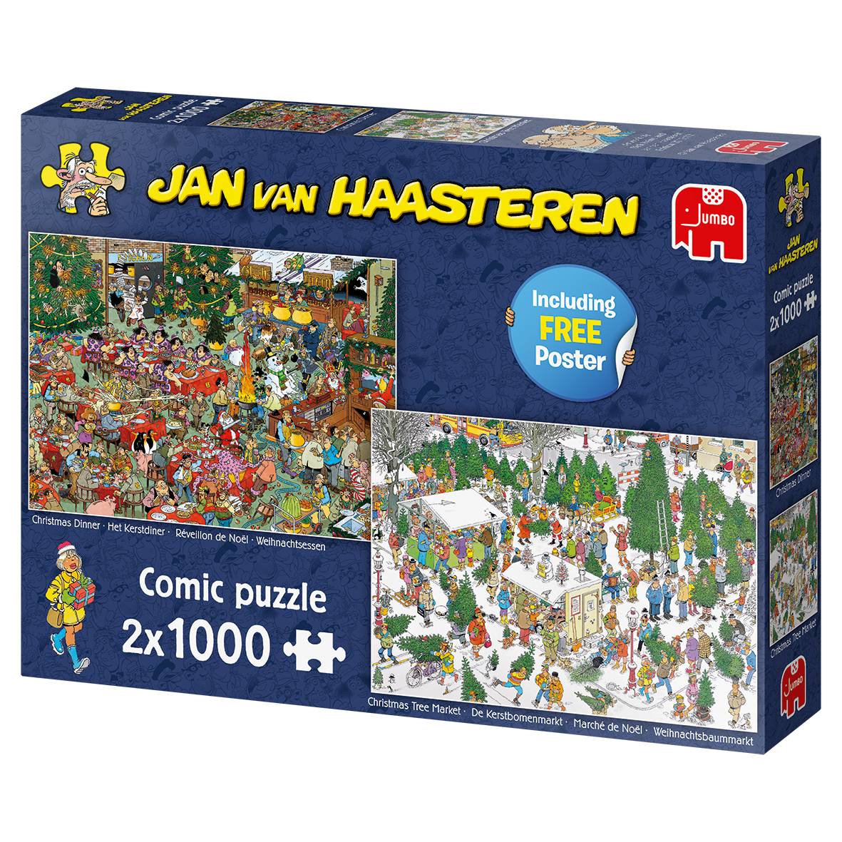 Jan van Haasteren Weihnachtsgeschenke 2x1000 Teile Puzzle