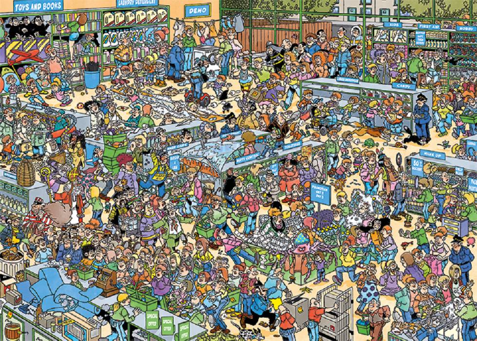 Jan van Haasteren - The Park & The Pharmacy 2x1000 Teile Puzzle