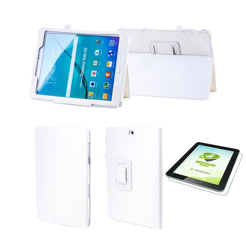 Aufstellbare Kunst-Leder Tasche für Tablet Etuis Hülle Cover Schutz Case Zubehör