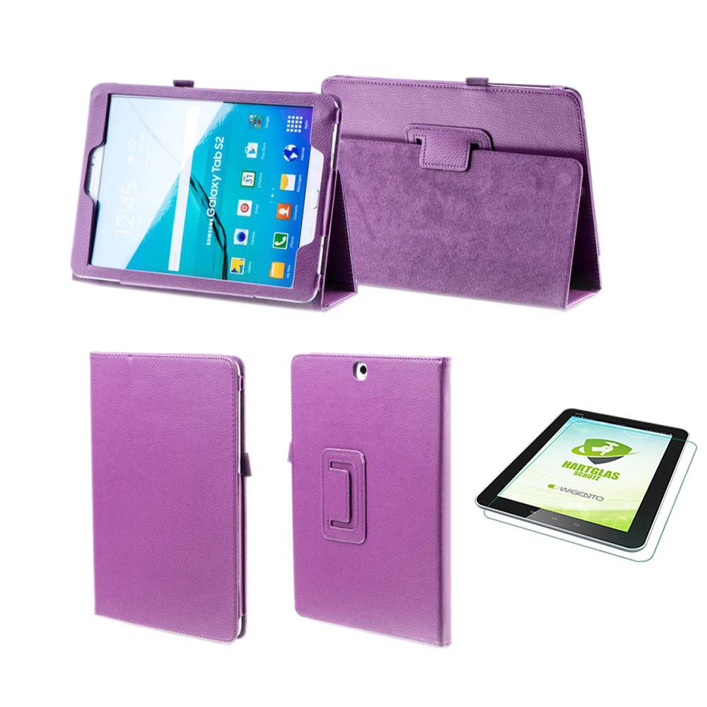 Aufstellbare Kunst-Leder Tasche für Tablet Etuis Hülle Cover Schutz Case Zubehör