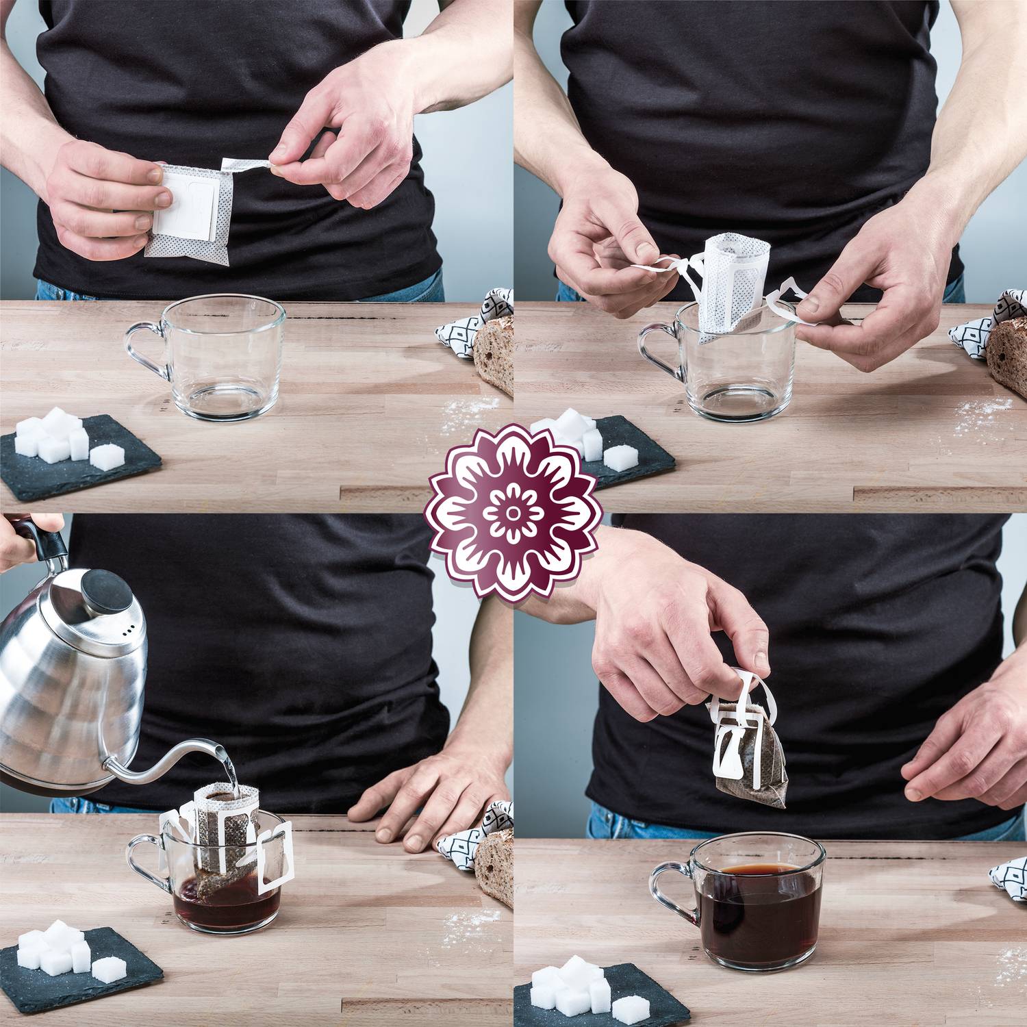 Corasol Premium Krimi & Kaffee Adventskalender mit Rätsel-Krimi: Entführung im Hyde Park & 24 besonderen Kaffees in komfortablen Coffeebags (240 g)