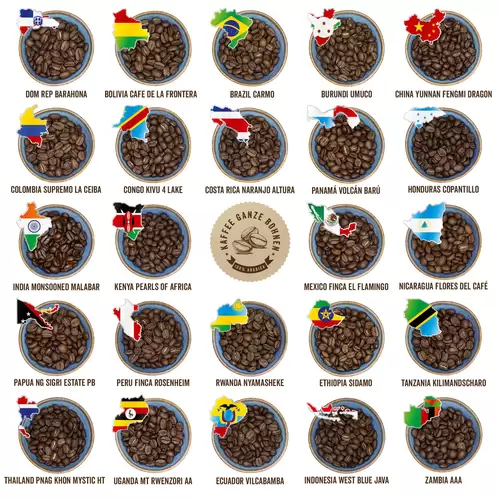 Corasol Premium Kaffee-Weltreise Adventskalender mit 24 Gourmet Röstkaffees aus 24 Ländern, inkl. Booklet, ganze Bohne (240 g) Corasol Premium Kaffee-Weltreise Adventskalender mit 24 Gourmet Röstkaffees aus 24 Ländern, inkl. Booklet, ganze Bohne (240 g)