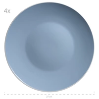 Mäser 931844 Kombiservice Elissa für 6 Personen, Steinzeug, blau (1 Set, 24-teilig) Mäser 931844 Kombiservice Elissa für 6 Personen, Steinzeug, blau (1 Set, 24-teilig)