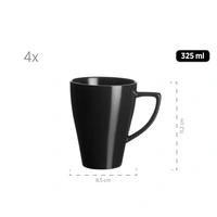 Mäser 931730 Kombiservice Glendale für 4 Personen, Steinzeug, schwarz (1 Set, 16-teilig) Mäser 931730 Kombiservice Glendale für 4 Personen, Steinzeug, schwarz (1 Set, 16-teilig)