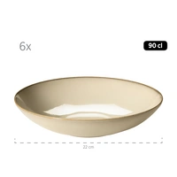 Mäser 931873 Tafelservice Ossia für 6 Personen, Steinzeug, sand/hellblau (1 Set, 12-teilig) Mäser 931873 Tafelservice Ossia für 6 Personen, Steinzeug, sand/hellblau (1 Set, 12-teilig)