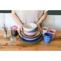 Mäser 931873 Tafelservice Ossia für 6 Personen, Steinzeug, sand/hellblau (1 Set, 12-teilig) Mäser 931873 Tafelservice Ossia für 6 Personen, Steinzeug, sand/hellblau (1 Set, 12-teilig)