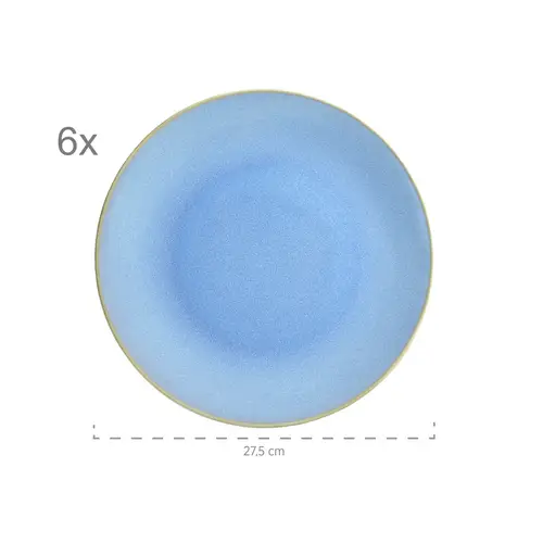 Mäser 931873 Tafelservice Ossia für 6 Personen, Steinzeug, sand/hellblau (1 Set, 12-teilig) Mäser 931873 Tafelservice Ossia für 6 Personen, Steinzeug, sand/hellblau (1 Set, 12-teilig)