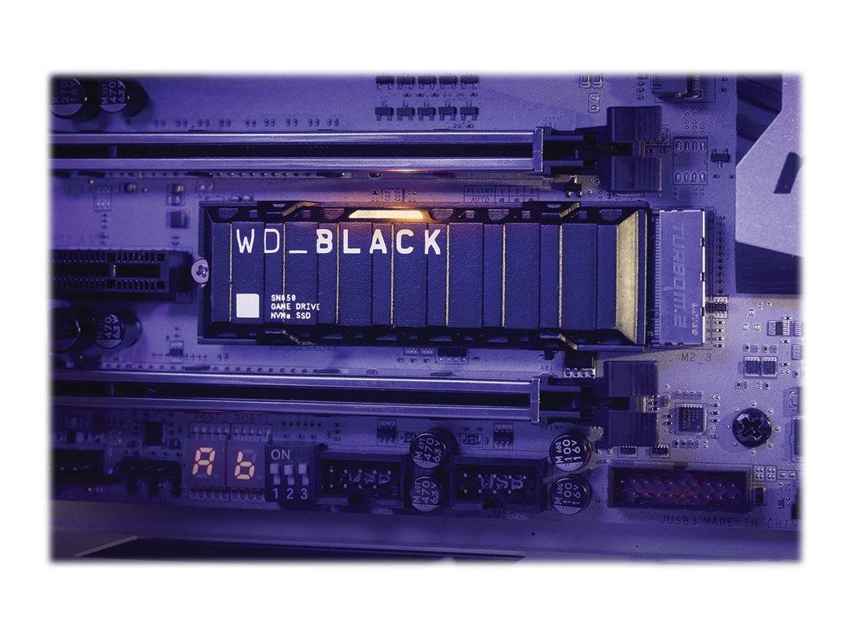 WD Black SN850 NVMe SSD WDBAPZ5000BNC - SSD - 500 GB - intern - M.2 2280 - PCIe 4.0 x4 (NVMe)