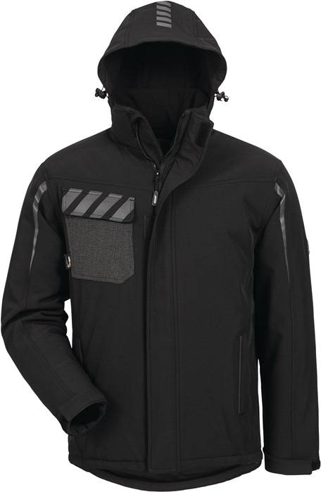 Wintersoftshelljacke Poros Gr.XXXL schwarz ELYSEE